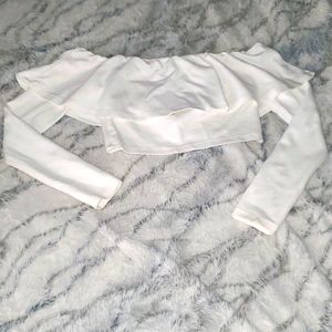 Cold Shoulder Crop Top